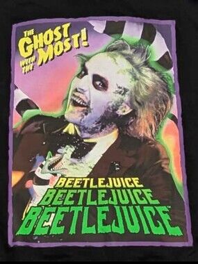 Black Beetlejuice Hooded Sweatshirt Men's 2XL (50/52) BRAND NEW W/O TAG